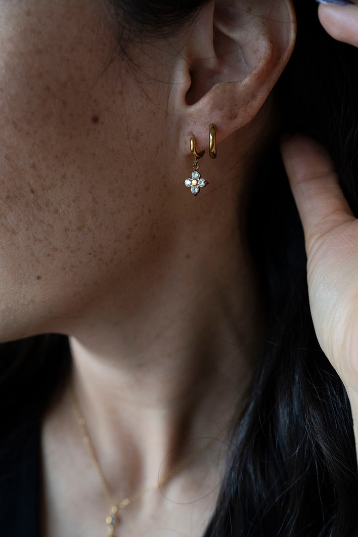 Mini Flower Hoops