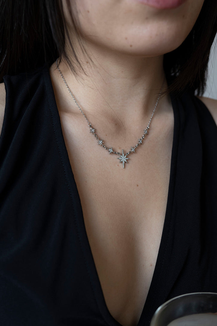 Night Sky Necklace -Silver