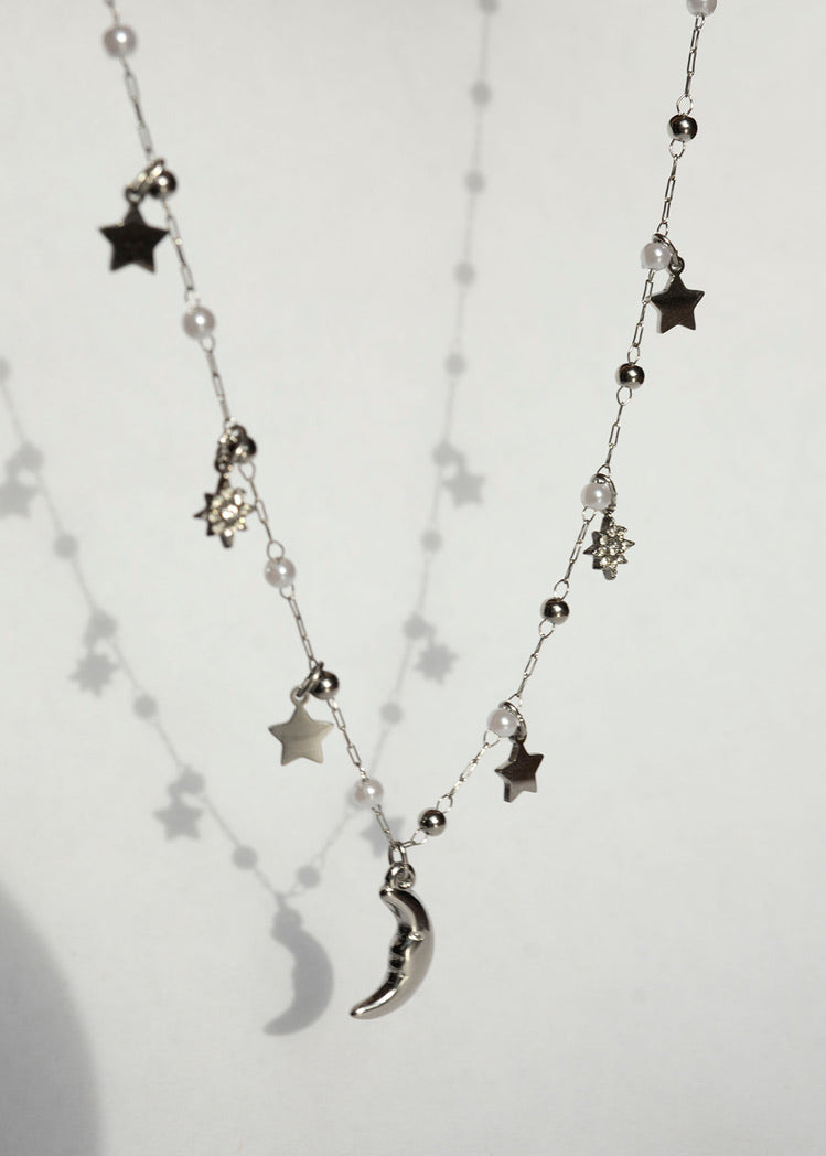 Moonbeam Necklace - Silver