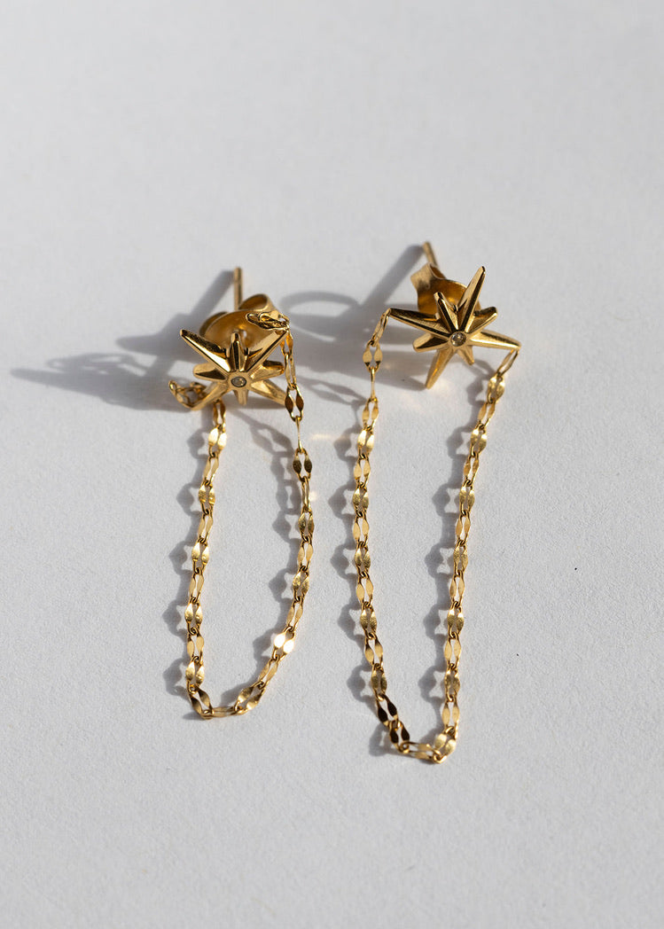 Vega Drop Earrings- Gold