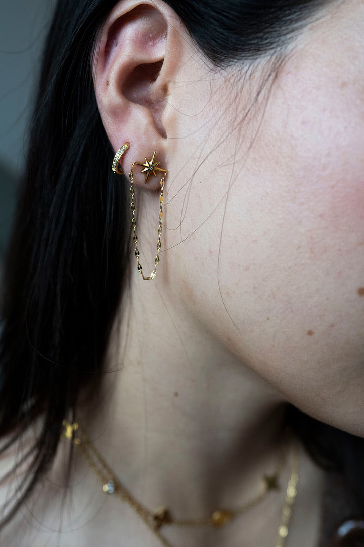 Vega Drop Earrings- Gold