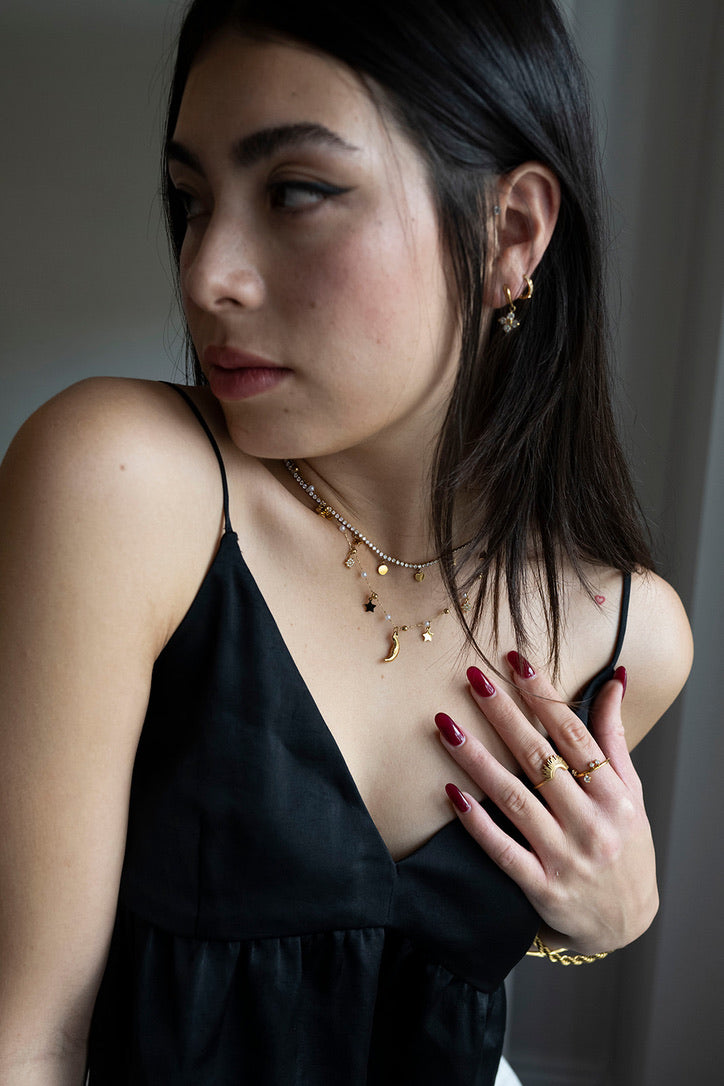 Moonbeam Necklace - Gold