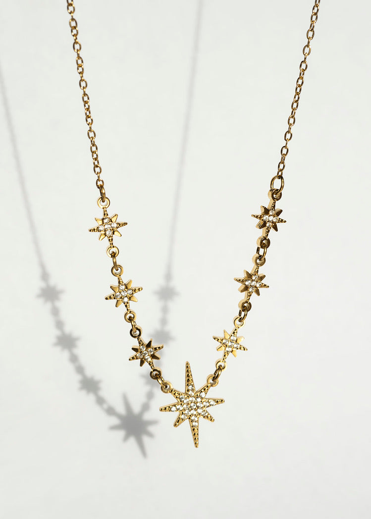 Night Sky Necklace - Gold