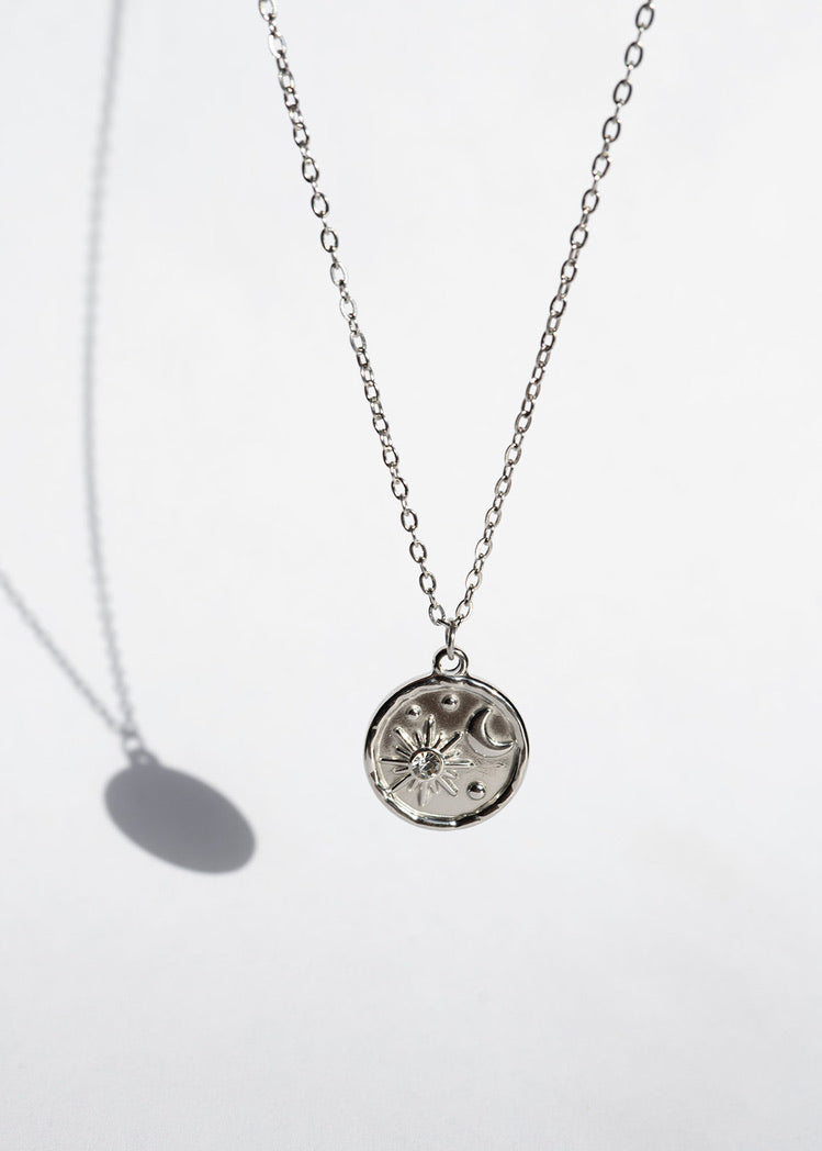 Solara Necklace- Silver