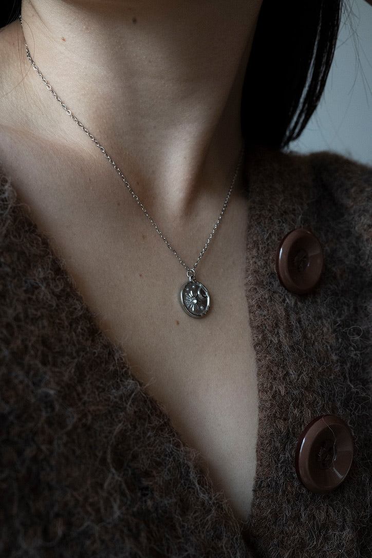 Solara Necklace- Silver