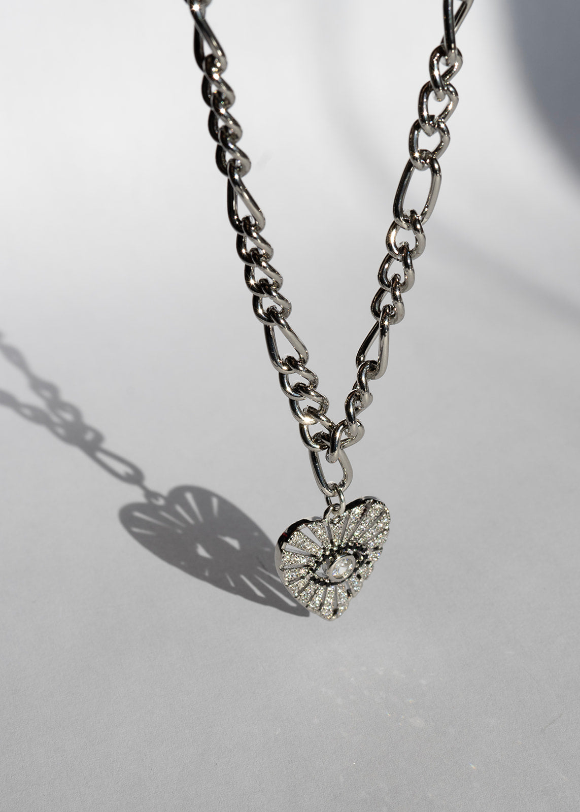 Listen to Your Angel Necklace- White Gold