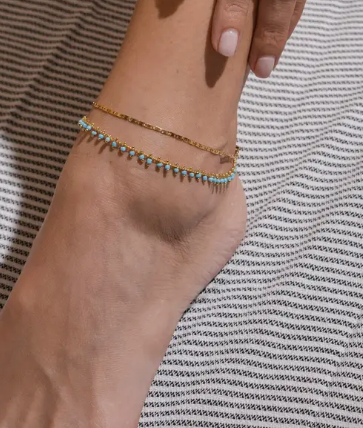 Turqoise Anklet