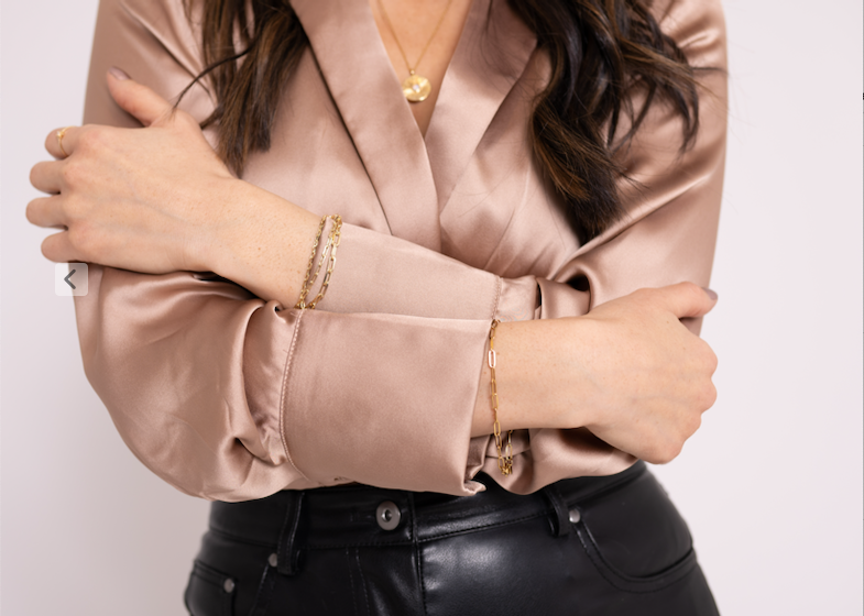 Triple Paper Clip Bracelet